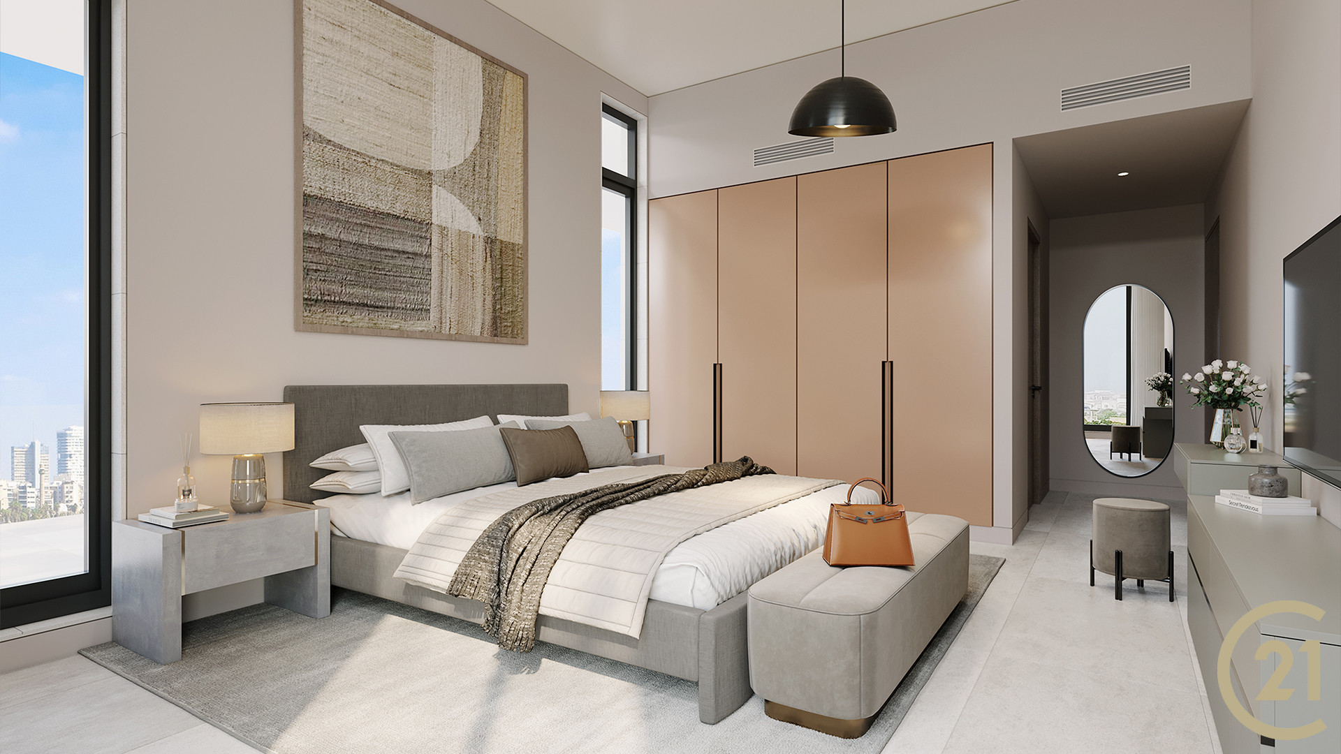 3+Maid | Next To Metro | Marina Skyline View